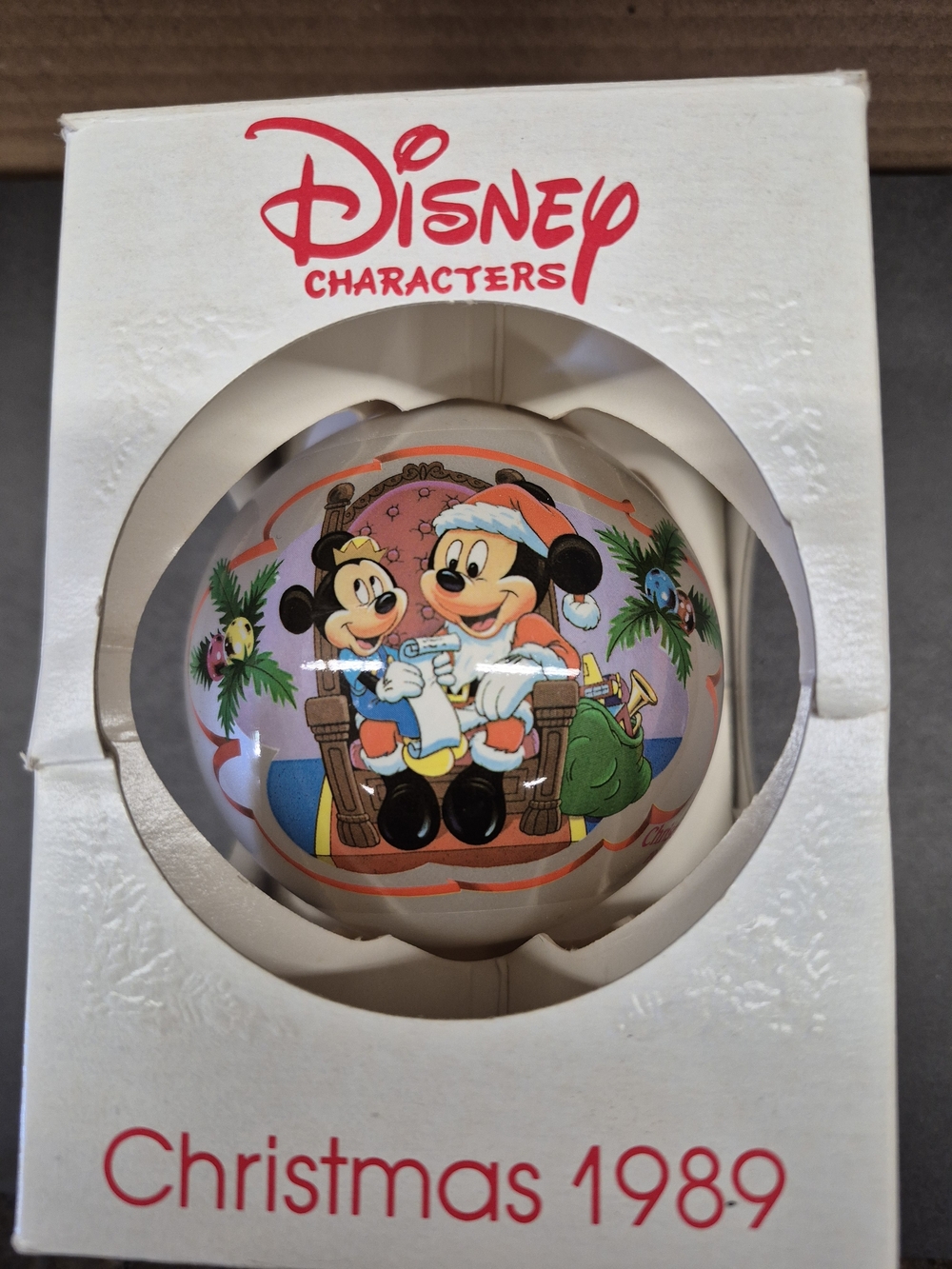Disney Christmas 1989 "Merry Mickey Claus" Ornament